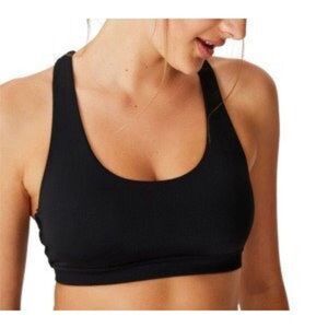Cotton On Black Racerback Scoop Sports Bra